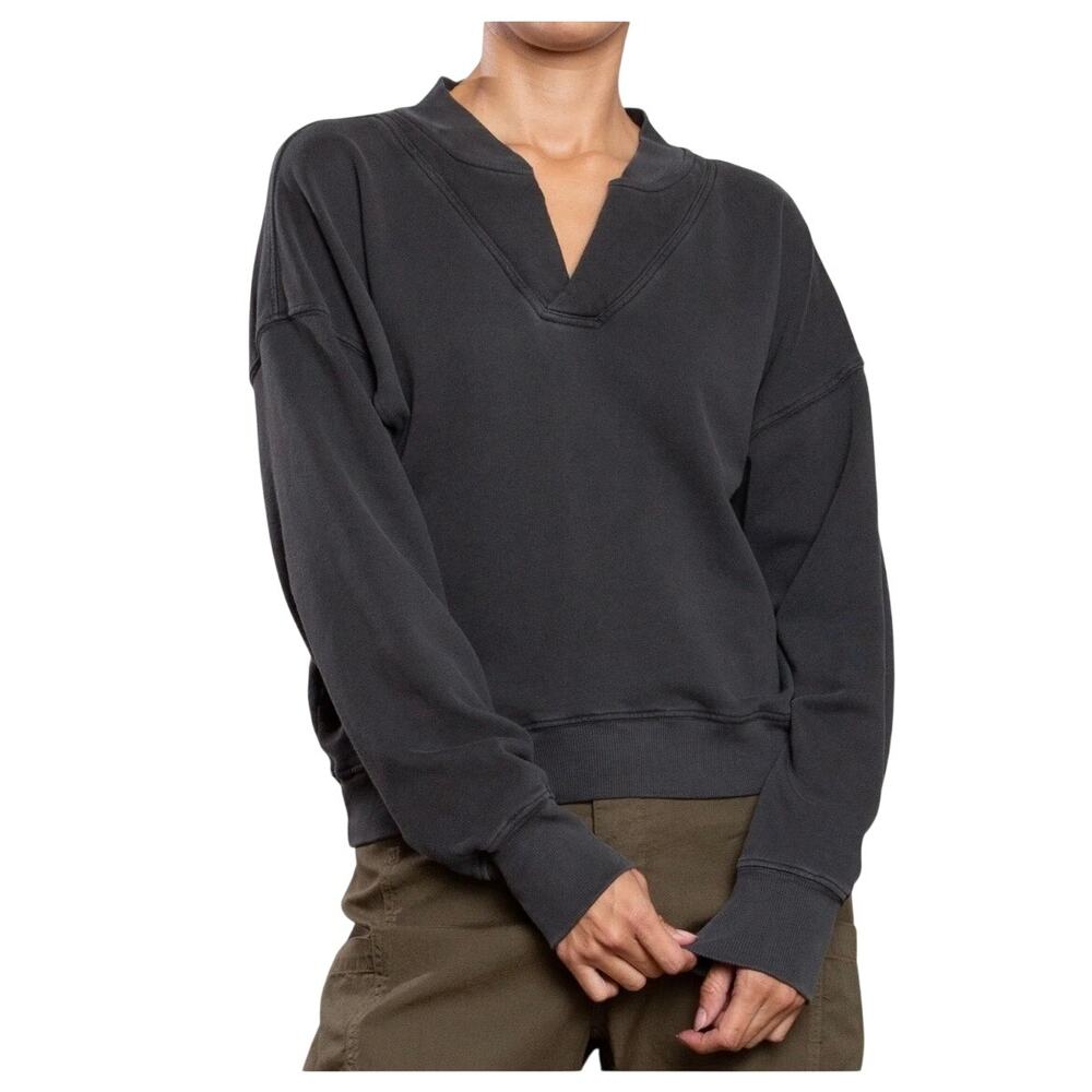 Pharaoh Collection Roman Sweatshirt French Terry Vintage Black Size 0/XS NWT